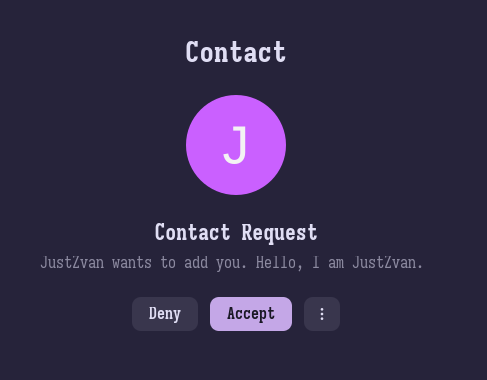 Gajim contact request